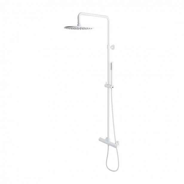 OMNIRES Y - Sprchový set s termostatem, průměr 25 cm, matná bílá Y1244SUWM