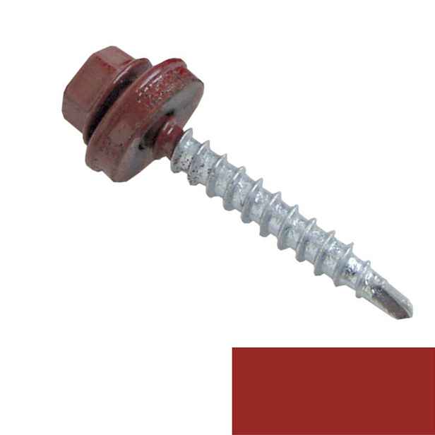 Šroub samořezný spojovací MAXIDEK FRS 4,8×35 RAL 3000 červená