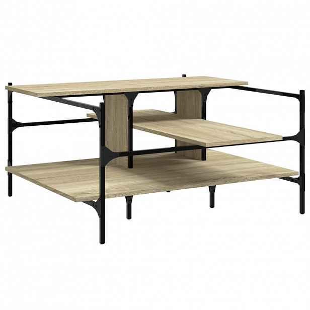 vidaXL Konferenční stolek dub sonoma 100x100x48,5 cm kompozitní dřevo
