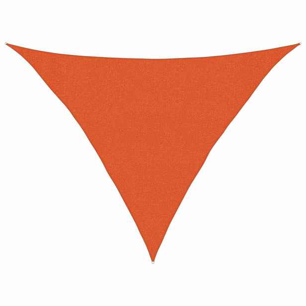 vidaXL Stínící plachta 160 g/m² oranžová 3 x 3 x 4,2 m HDPE
