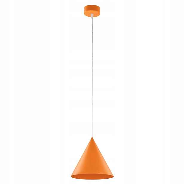 Závěsná lampa Cono Oranžová Kov E27 Regulace výšky 19 Cm Tk Lighting