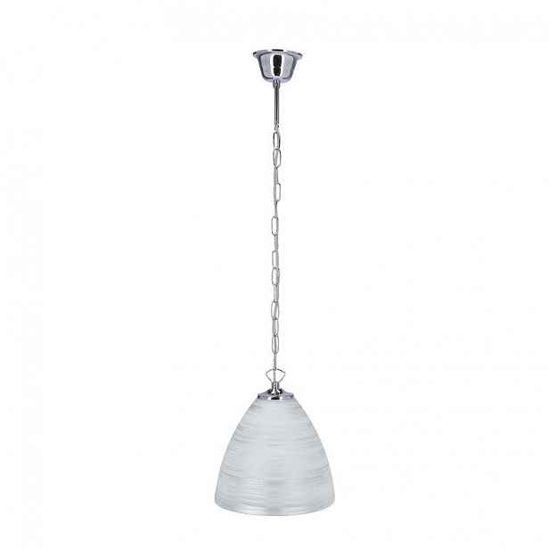 Závěsné moderní osvětlení SCORDIA - 1xE27, 60W, bílé / stříbrné