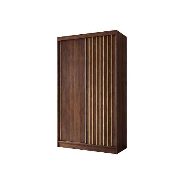 MASSENO ŠATNÍ SKŘÍŇ S POSUVNÝMI DVEŘMI LAMELLO, 120/216/61 cm moderní 2dveřová, dekor ořech