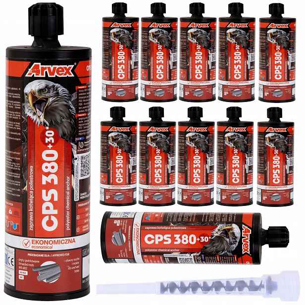 Chemická Kotva Cps 380+30 ml 12 ks Míchadla Bonus Akce