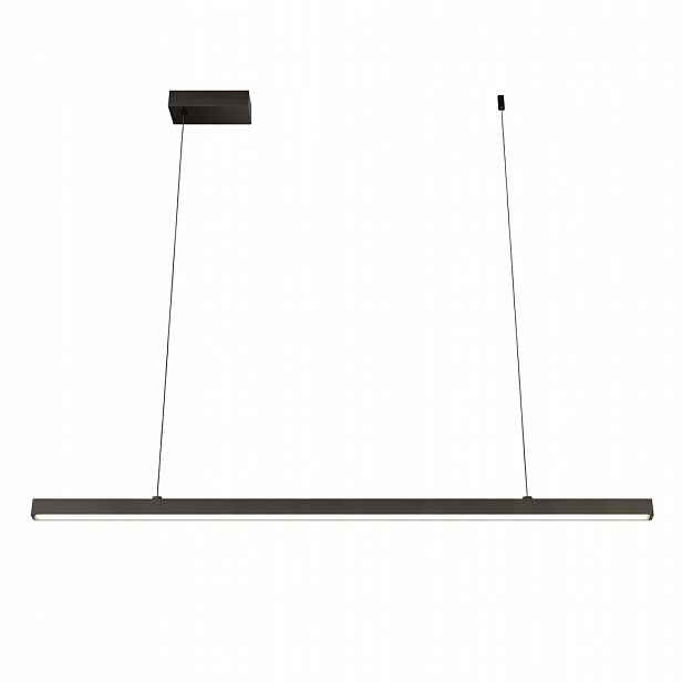 Led závěsná kancelářská lineární lustrová lampa 120 cm 4000K černá Xudo výp2
