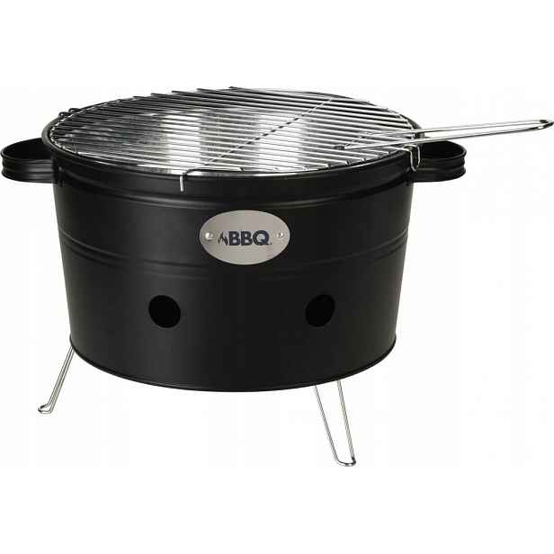 Přenosný gril Bbq černý, 34,5 cm