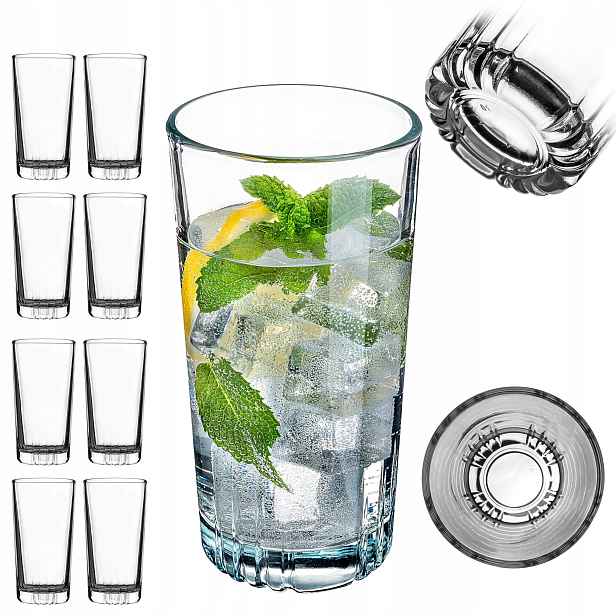 Sada Sklenic 8 x Sklenice 345 ml Na Nápoje Drink