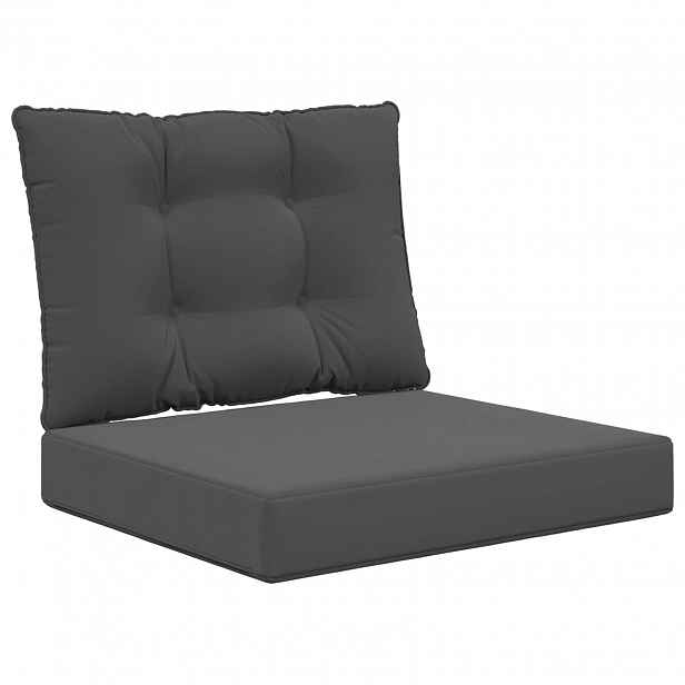 vidaXL Venkovní polštář na pohovku Polyester Antracitová 60 x 50,5 cm