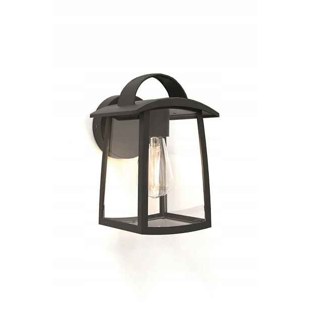 Lutec Kelsey Fasádní lampa Venkovní nástěnné svítidlo černá IP44 40W