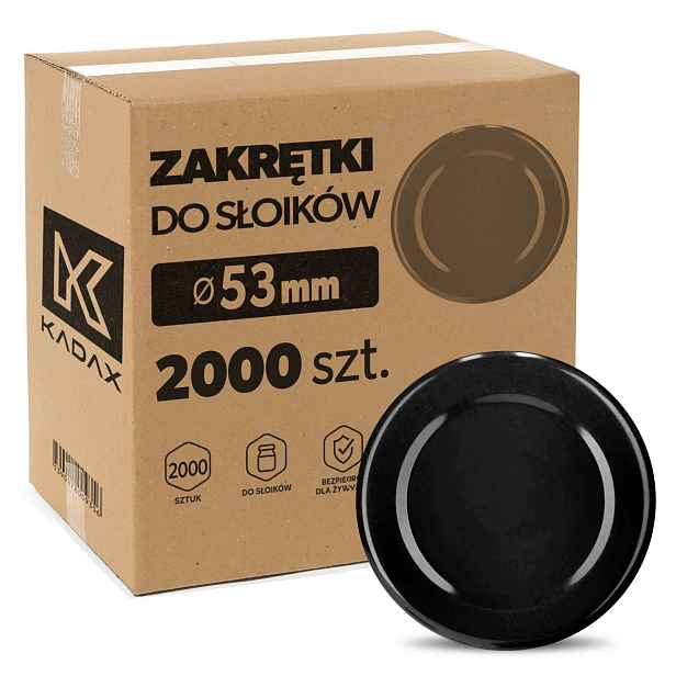 2000 x Šroubovací Víčka Víčko Fi 53 4-ZÁVĚSNÉ Pro Skleničky Lahví Šroubky Sklenice