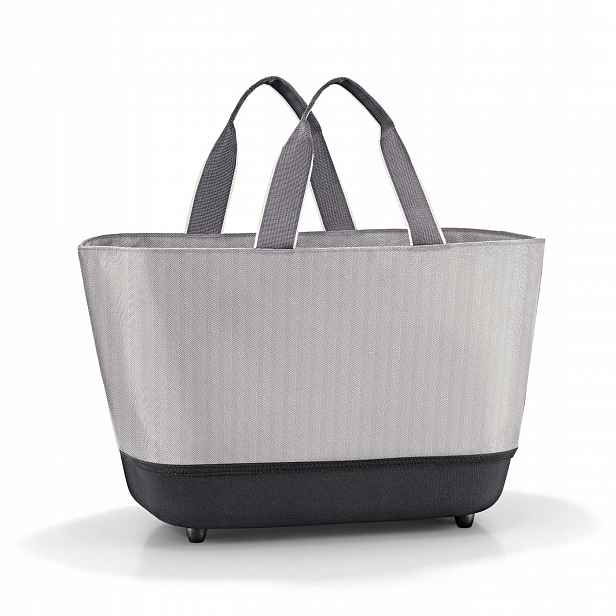 Košík Shoppingbasket, herringbone šedý, Reisenthel