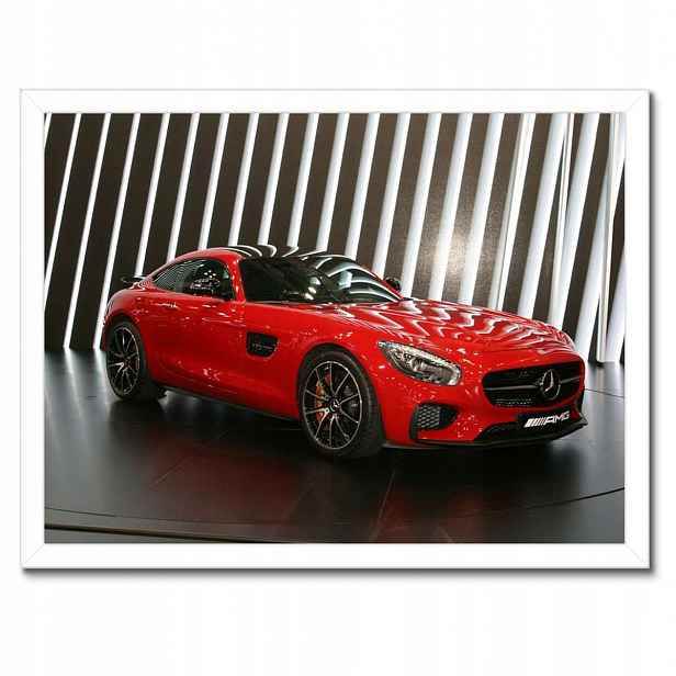 Plakáty v rámu 40x30 Červený Mercedes Amg