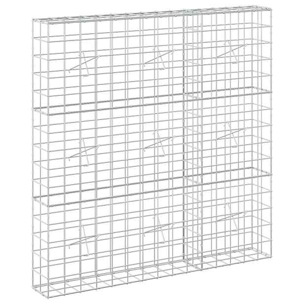 vidaXL Gabion s drátem 5 mm a síťkou 10x10 cm 150x20x150 cm