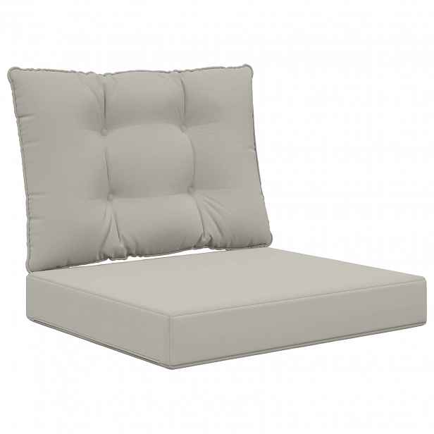 vidaXL Venkovní polštář na pohovku Polyester Šedá 60 x 50,5 cm