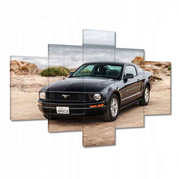 Obrazy 100x70 Černý Ford Mustang