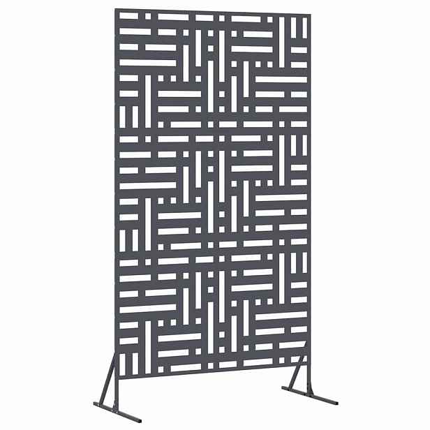 vidaXL Obrazovka pro soukromí 100 x 50 x 180 cm Ocel Antracitová