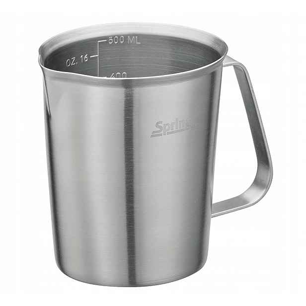 Odměrka Spring ve formě džbánku, hrnek, ocelový, 500 ml