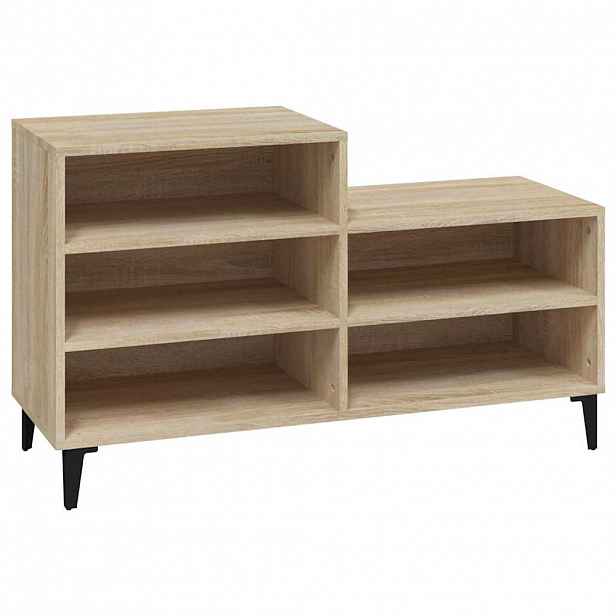 vidaXL Botník dub sonoma 102 x 36 x 60 cm kompozitní dřevo