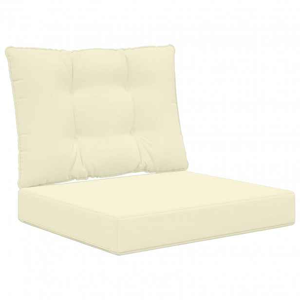 vidaXL Venkovní polštář na pohovku Polyester Krémová 60 x 50,5 cm