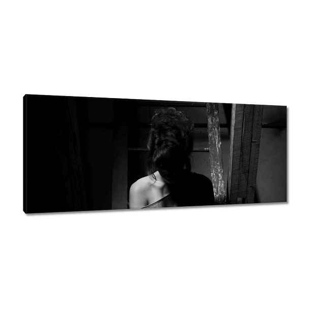 Obrazy 100x40 Černobílé fotografie kočky