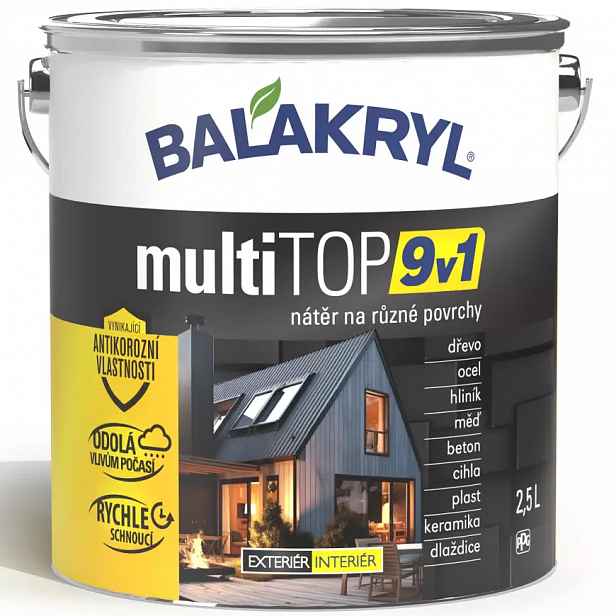 Balakryl Multitop 9V1 RAL9003 2,5l