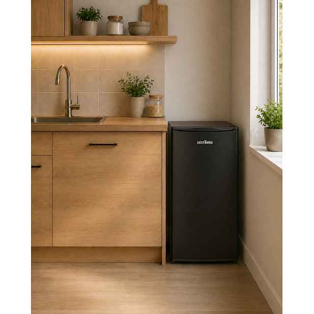Chladnička BestBerg BBFR-95XB / 84 l / LED osvětlení / černá