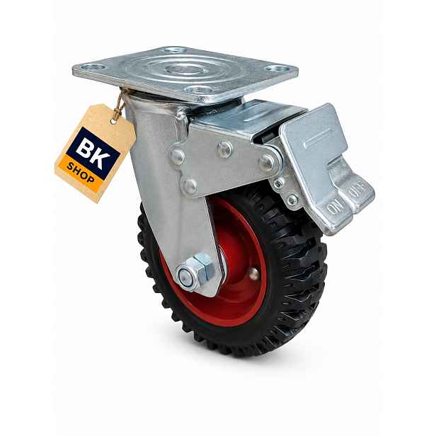 Otočný kolový set Kolo fi160/150kg, guma s brzdou