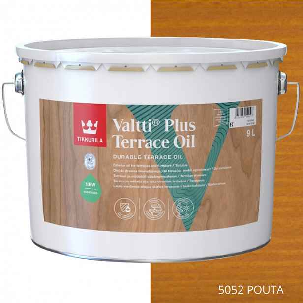 Tikkurila Olej Na Dřevo Valtti Plus Terrace Oil 9 L Barva 5052 Pouta