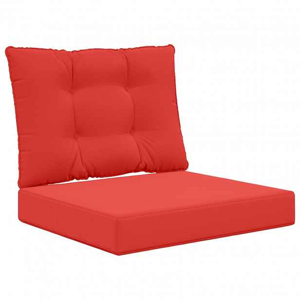 vidaXL Venkovní polštář na pohovku Polyester Červená 60 x 50,5 cm