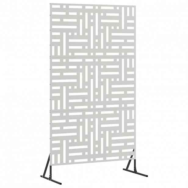 vidaXL Obrazovka pro soukromí 100 x 50 x 180 cm Nerezová ocel Stříbrná