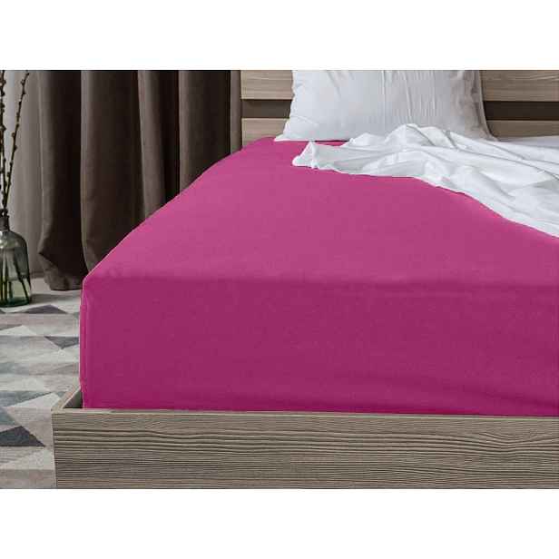 Jersey prostěradlo HIGHFIT purpurové 90 x 200 cm