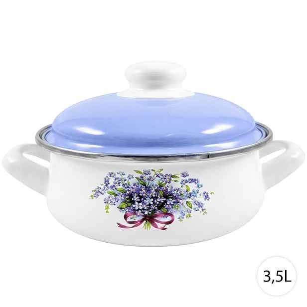 Perfect Home Smaltovaný kastrol s poklicí POMNĚNKA 3,5L, 61810