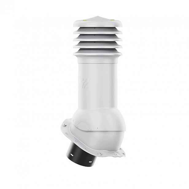 Větrací komín HiVent fi 150 mm pro plechovou střešní krytinu, profil G, šedý