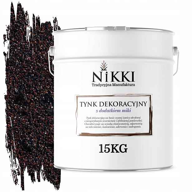 Vnitřní Dekorativní Omítka Vnější 15 Kg Tmavě Hnědá S Černou Slídou D825