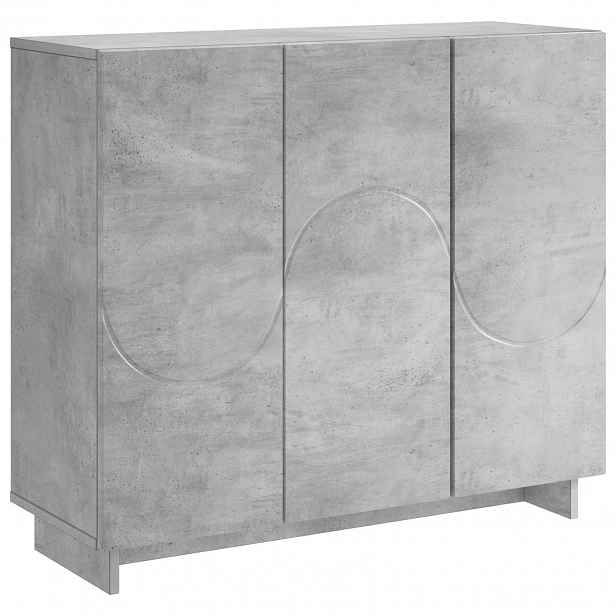 vidaXL Servírovací skříň Betonově šedá 85,5 x 31 x 75 cm