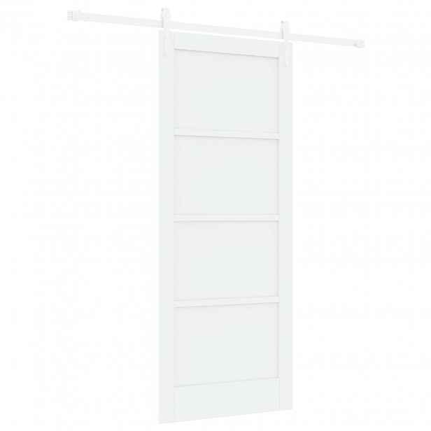vidaXL Posuvné dveře ORKDAL 83 x 202 cm Masivní borovicové dřevo Bílá