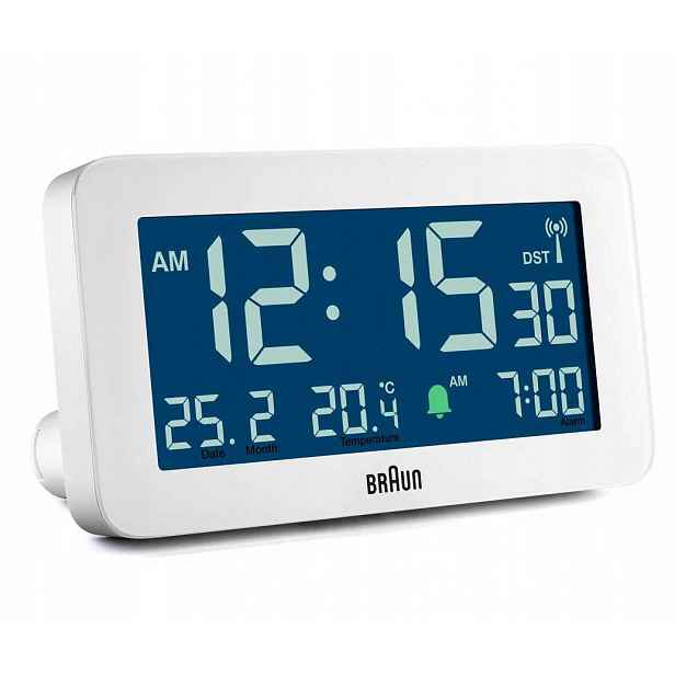 Budík Braun BC10W-RC Automatické Podsvícení, Řízený Rádiovým Signálem Dcf