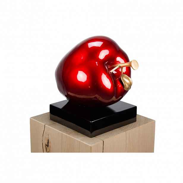 KUNSTLOFT DEKORATIVNÍ SOCHA ČERVENÁ, 32/31 CM