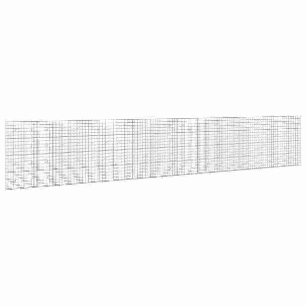 vidaXL Gabion s drátem 5 mm a síťkou 10x10 cm 1200x20x200 cm