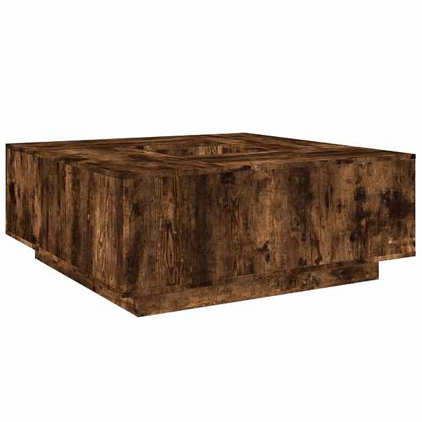 vidaXL Konferenční stolek kouřový dub 100x100x40 cm kompozitní dřevo