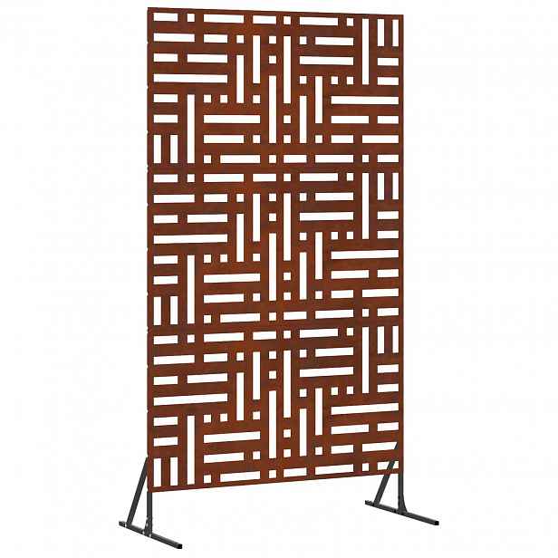 vidaXL Obrazovka pro soukromí 100 x 50 x 180 cm Rezavá