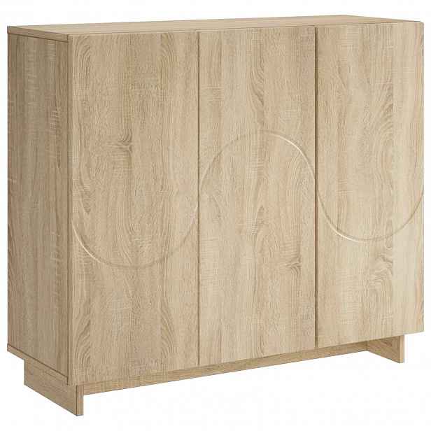 vidaXL Servírovací skříň Dub sonoma 85,5 x 31 x 75 cm Kompozitní dřevo