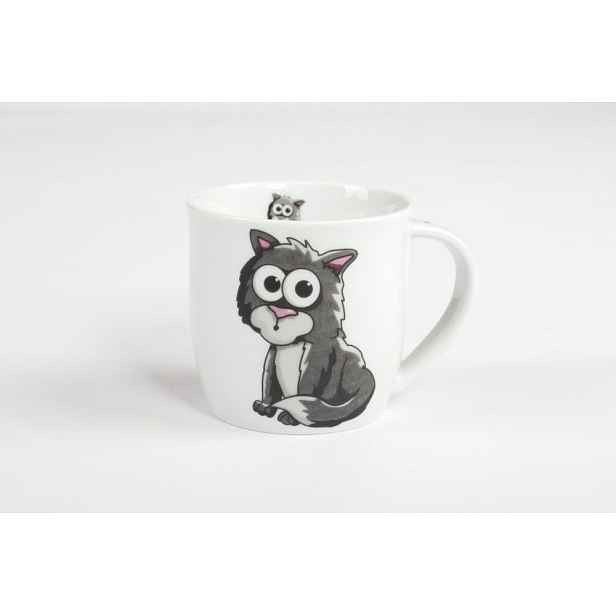 hrnek 260ml ANDREAS-KOČKA A57448, čes.porcelán