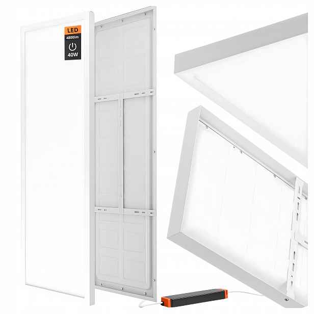 Led Stropní svítidlo pro Stropní Svítidlo nástěnný 30x120 cm 40W Premium Strong White