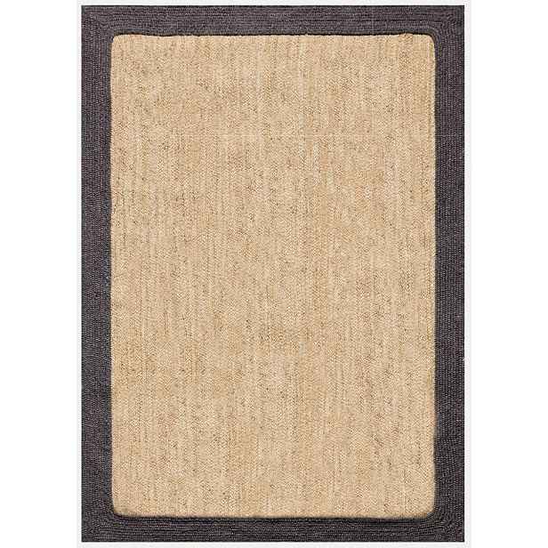 Ručně vázaný kusový koberec Brisa SM 08 Natural Black, 240x300, béžová, chodba / předsíň, Diamond Carpets India