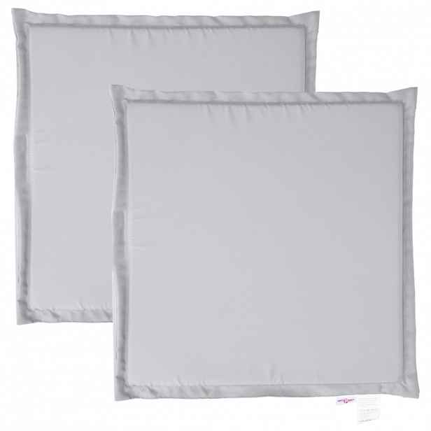 vidaXL Podsedáky na zahradní nábytek 2 ks šedé 45x45x2 cm čtvercové