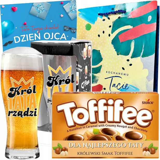 Vtipný Dárek k Dni otců pro tatínka Dárková Sada Sklenice Přání