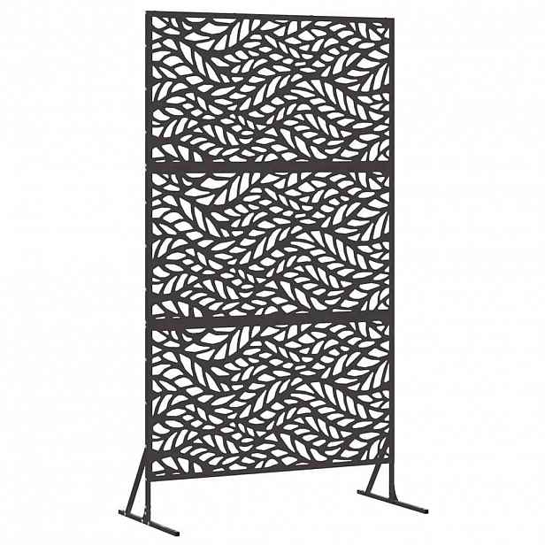 vidaXL Obrazovka pro soukromí 100 x 50 x 180 cm Ocel Černá
