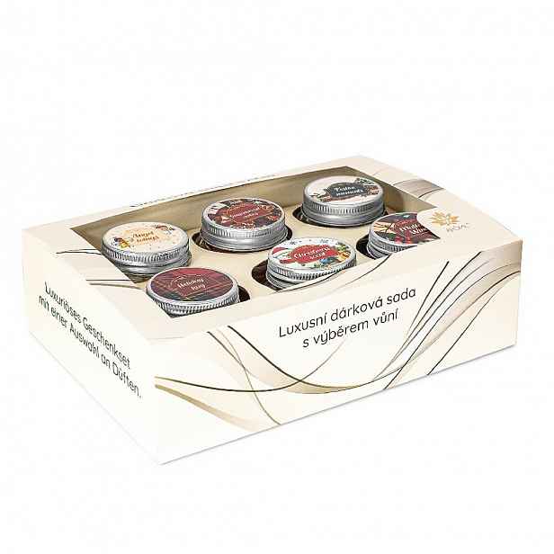 Arome  Set svíček s přáním 28g v dárkové krabičce, Winter, mix 6 ks