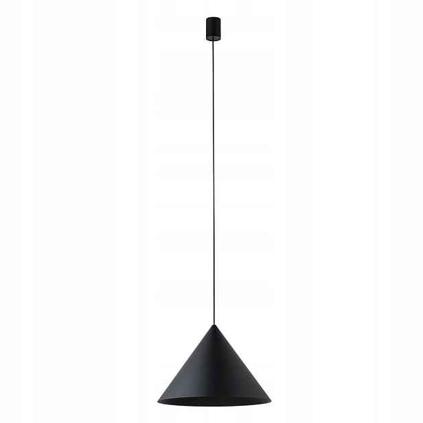 Černá závěsná lampa Zenith M nad jídelní stůl Nowodvorski